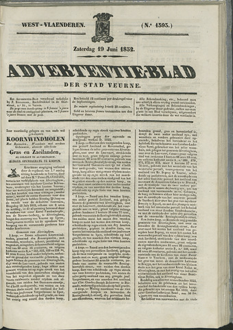 Het Advertentieblad (1825-1914) 1852-06-19