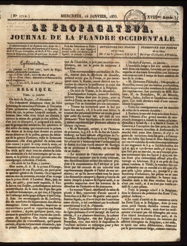 Le Propagateur (1818-1871) 1835-01-14