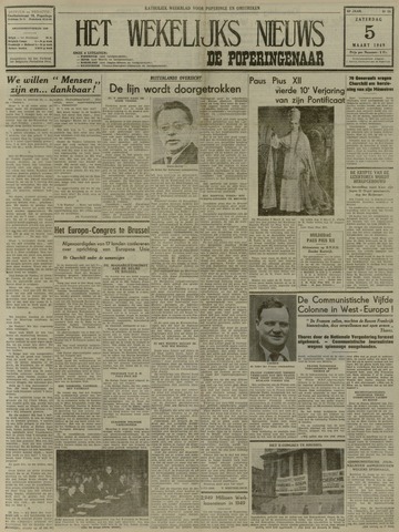 Het Wekelijks Nieuws (1946-1990) 1949-03-05