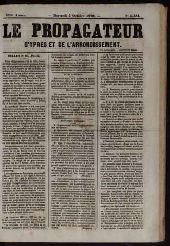 Le Propagateur (1818-1871) 1870-10-05