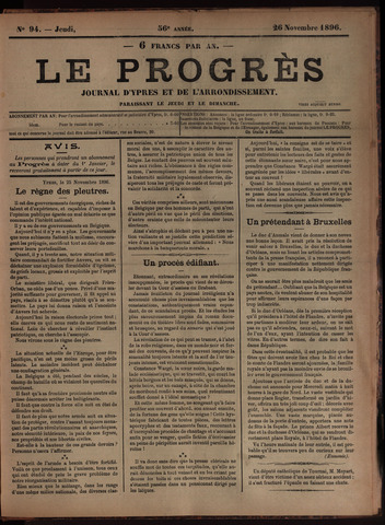Le Progrès (1841-1914) 1896-11-26