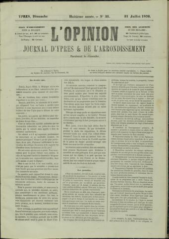 L’Opinion (1863 - 1873) 1870-07-31