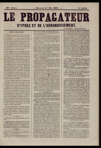 Le Propagateur (1818-1871) 1867-05-01