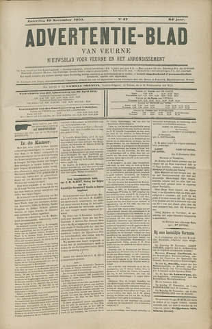 Het Advertentieblad (1825-1914) 1910-11-19
