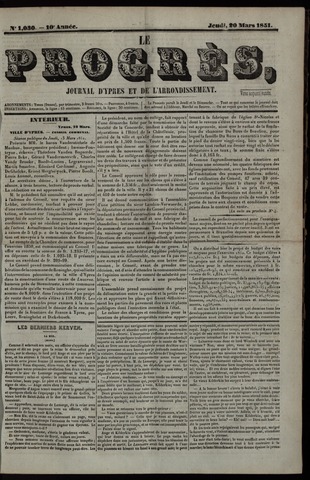 Le Progrès (1841-1914) 1851-03-20