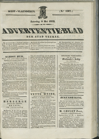 Het Advertentieblad (1825-1914) 1852-05-08