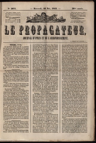 Le Propagateur (1818-1871) 1843-05-10