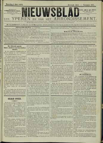 Nieuwsblad van Yperen en van het Arrondissement (1872 - 1912) 1872-05-04