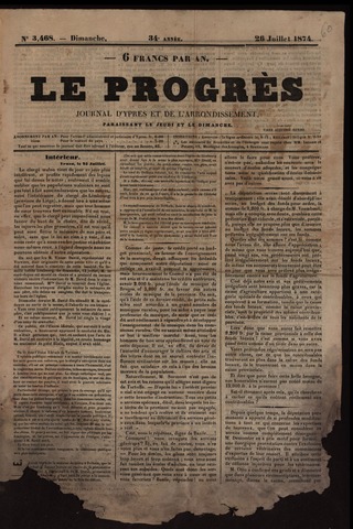 Le Progrès (1841-1914) 1874-07-26