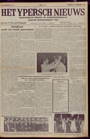 Het Ypersch nieuws (1929-1971) 1970-02-27