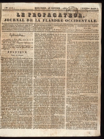 Le Propagateur (1818-1871) 1835-01-28