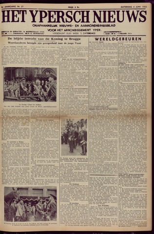 Het Ypersch nieuws (1929-1971) 1953-06-06