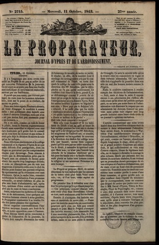Le Propagateur (1818-1871) 1843-10-11
