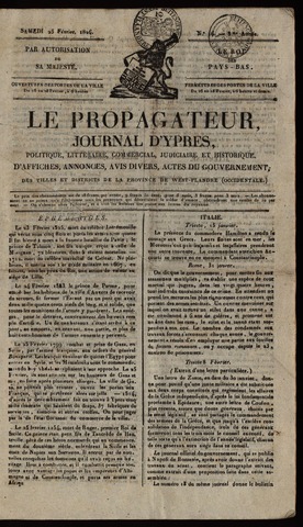 Le Propagateur (1818-1871) 1826-02-25