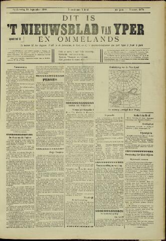 Nieuwsblad van Yperen en van het Arrondissement (1872-1912) 1909-09-18