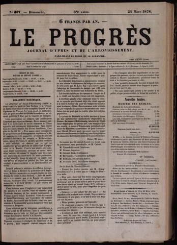 Le Progrès (1841-1914) 1878-03-24