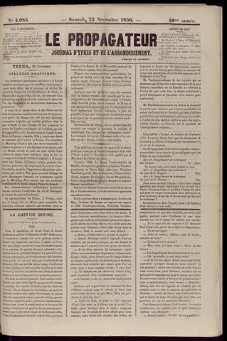 Le Propagateur (1818-1871) 1856-11-22