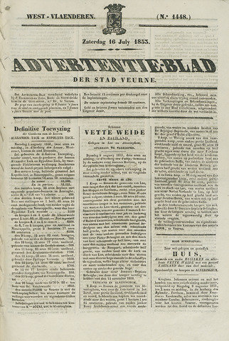 Het Advertentieblad (1825-1914) 1853-07-16