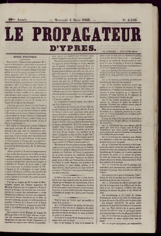 Le Propagateur (1818-1871) 1863-03-04