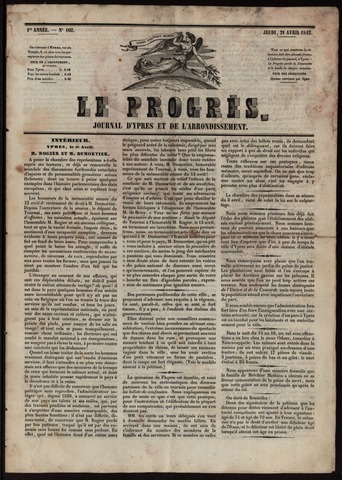 Le Progrès (1841-1914) 1842-04-21