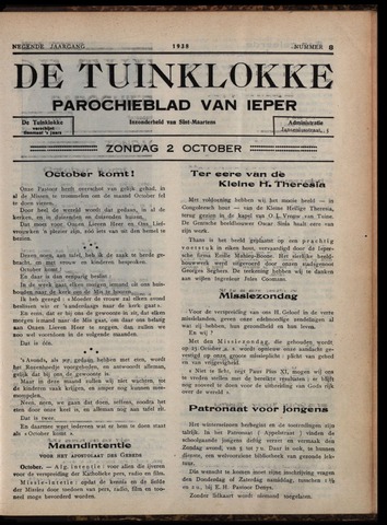 Tuinklokke (1930-1940) 1938-10-02