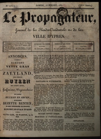 Le Propagateur (1818-1871) 1837-07-15