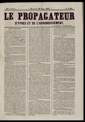 Le Propagateur (1818-1871) 1867-03-20