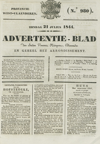 Het Advertentieblad (1825-1914) 1844-07-21