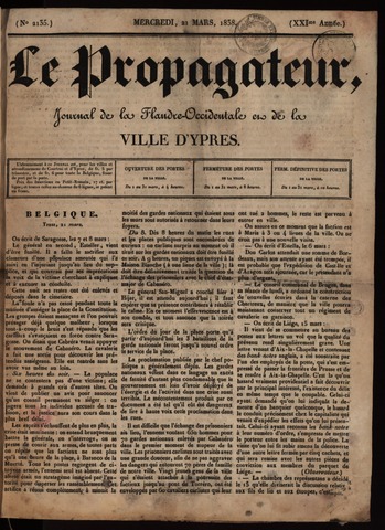 Le Propagateur (1818-1871) 1838-03-21