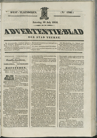 Het Advertentieblad (1825-1914) 1852-07-10