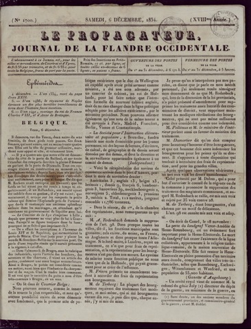Le Propagateur (1818-1871) 1834-12-06