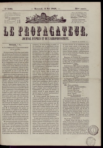 Le Propagateur (1818-1871) 1848-05-03