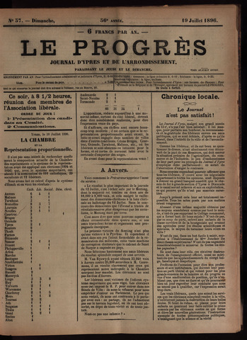 Le Progrès (1841-1914) 1896-07-19