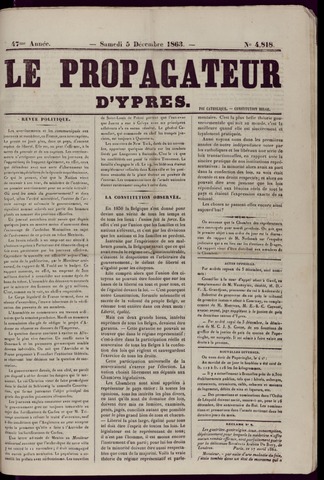 Le Propagateur (1818-1871) 1863-12-05