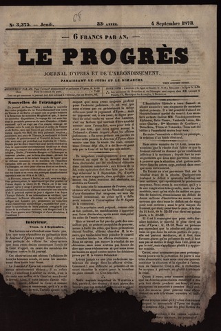 Le Progrès (1841-1914) 1873-09-04