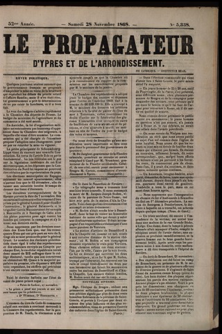 Le Propagateur (1818-1871) 1868-11-28