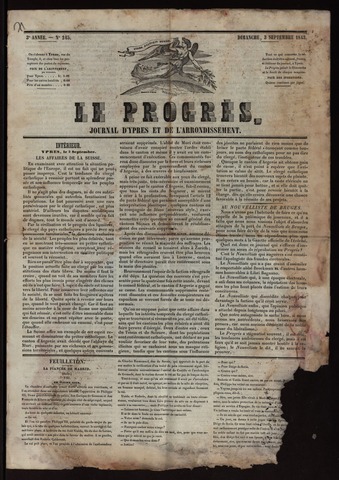 Le Progrès (1841-1914) 1843-09-03