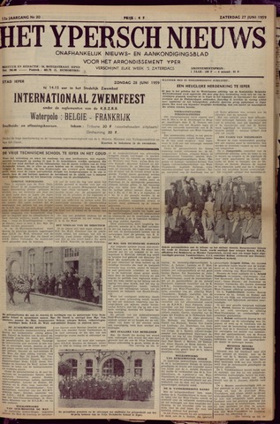 Het Ypersch nieuws (1929-1971) 1959-06-27