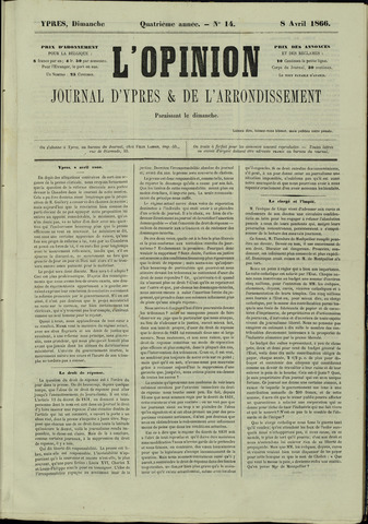 L’Opinion (1863 - 1873) 1866-04-08