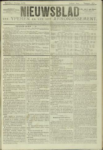 Nieuwsblad van Yperen en van het Arrondissement (1872 - 1912) 1873-10-04