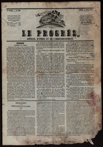 Le Progrès (1841-1914) 1843-06-08
