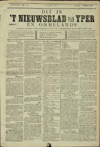 Nieuwsblad van Yperen en van het Arrondissement (1872-1912) 1908-04-18