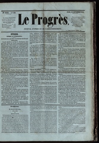 Le Progrès (1841-1914) 1845-09-25