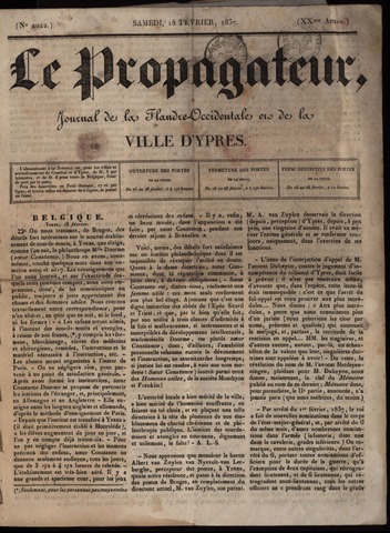 Le Propagateur (1818-1871) 1837-02-18