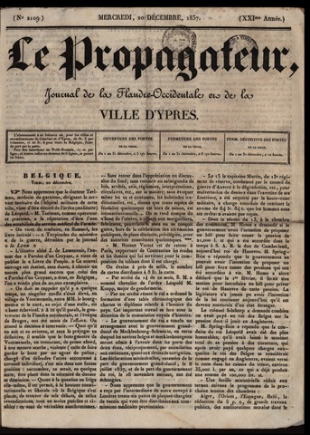 Le Propagateur (1818-1871) 1837-12-20