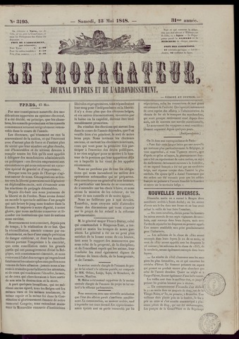 Le Propagateur (1818-1871) 1848-05-13