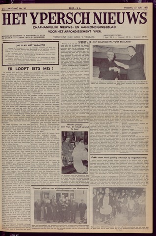 Het Ypersch nieuws (1929-1971) 1971-07-23