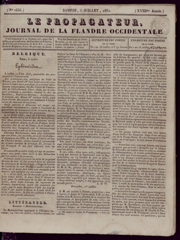 Le Propagateur (1818-1871) 1834-07-05