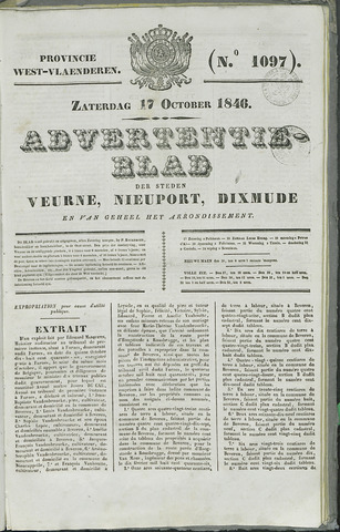 Het Advertentieblad (1825-1914) 1846-10-17