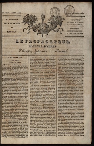 Le Propagateur (1818-1871) 1830-02-15